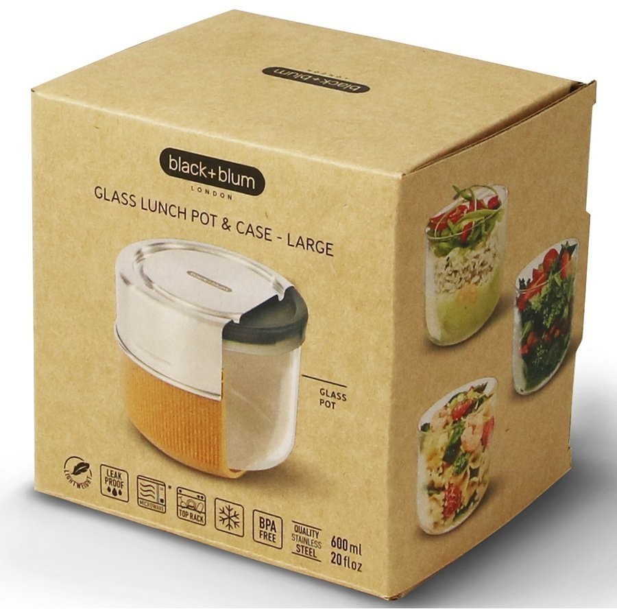 Ланч-бокс glass lunch pot, 600 мл, коричневый (67614)