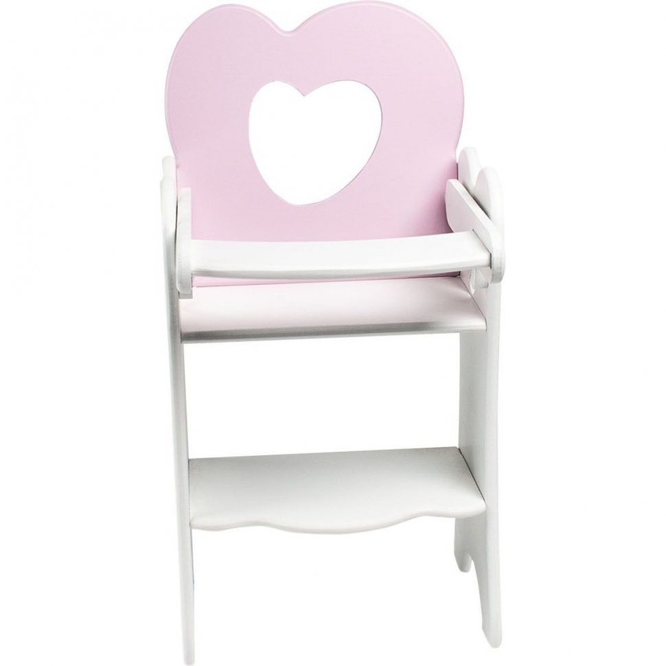 Кукольный стульчик для кормления Мини, цвет: нежно-розовый (PFD120-29M)