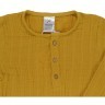Рубашка из хлопкового муслина горчичного цвета из коллекции essential 24-36m (69629)