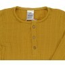 Рубашка из хлопкового муслина горчичного цвета из коллекции essential 24-36m (69629)