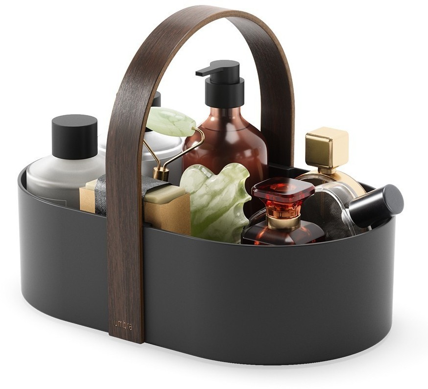 Органайзер bellwood caddy, 30х23 см, черный/орех (76805)