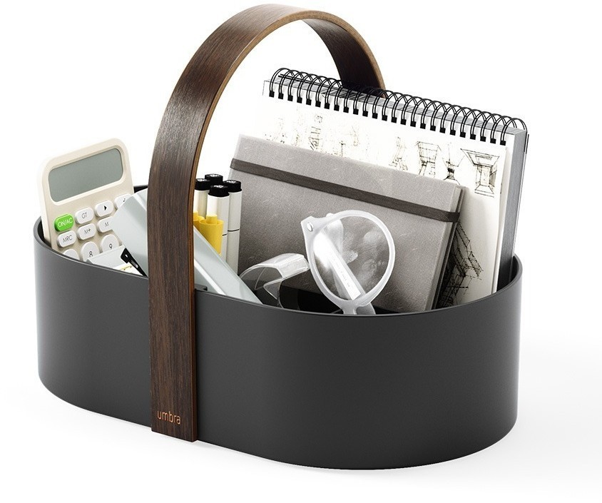 Органайзер bellwood caddy, 30х23 см, черный/орех (76805)