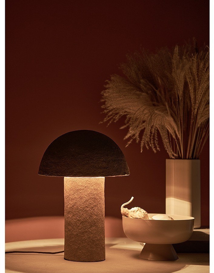 Лампа настольная texture sleek, D32х42 см, бежевая (77944)