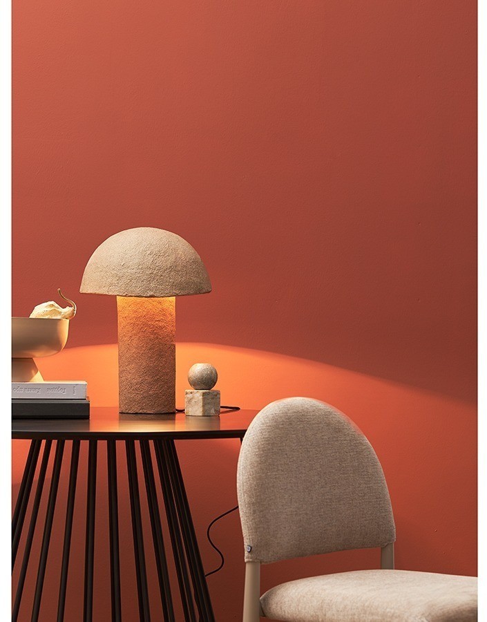 Лампа настольная texture sleek, D32х42 см, бежевая (77944)