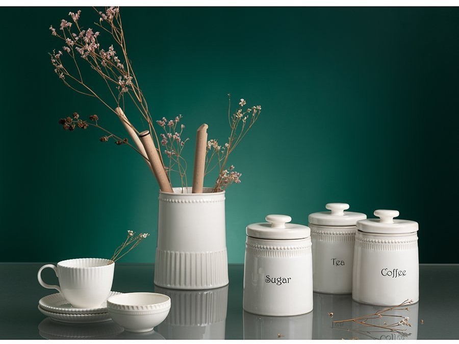 Подставка для кухонных аксессуаров белого цвета из коллекции kitchen spirit (73622)