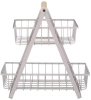 Корзина для фруктов с деревянной ручкой  27.5*17.5*29 см Agness (917-123)