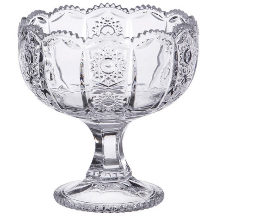 Конфетница на ножке "muza crystal" диаметр=12,5 см. высота =13 см. Lefard (195-121)