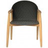 Полукресло Mika MikaDiningArmChair, Массив дерева, текстиль, Black, ROOMERS FURNITURE