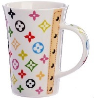 Кружка 0,5 л Модный узор LV (мин.4шт) Loraine (4334)