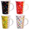 Кружка 0,5 л Модный узор LV (мин.4шт) Loraine (4334)