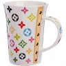 Кружка 0,5 л Модный узор LV (мин.4шт) Loraine (4334)