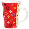 Кружка 0,5 л Модный узор LV (мин.4шт) Loraine (4334)