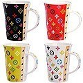 Кружка 0,5 л Модный узор LV (мин.4шт) Loraine (4334)