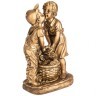 Изделие декоративное  "мальчик целует девочку" н-50см,l-33см,w-20см цвет: бронза с позолотой ИП Шихмурадов (169-429)
