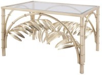 Стол E115, сталь, стекло, Antique brass, ROOMERS FURNITURE