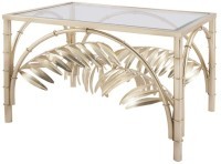 Стол E115, сталь, стекло, Antique brass, ROOMERS FURNITURE