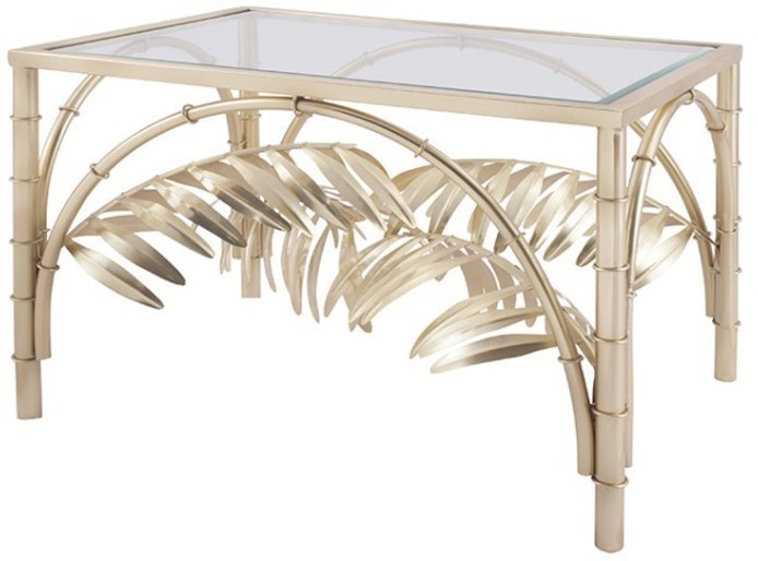 Стол E115, сталь, стекло, Antique brass, ROOMERS FURNITURE