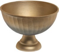 Чаша металлическая золотисто-зеленая d29*22см (TT-00005566)