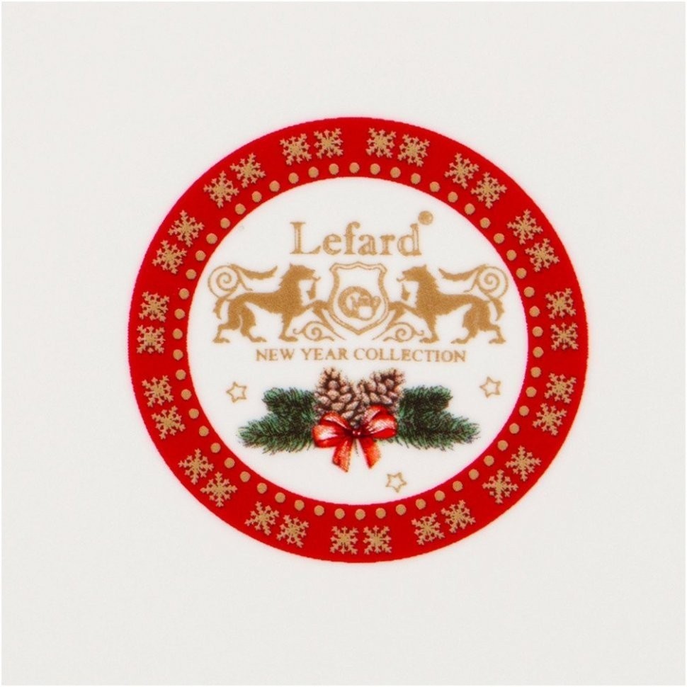 Кружка lefard "елка" 250 мл красная Lefard (85-1764)