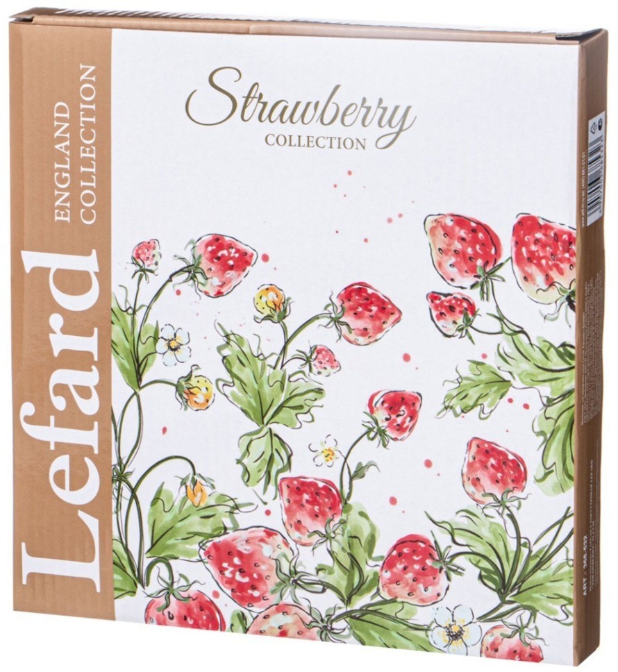 Тарелка закусочная lefard "strawberry" 22,3 см (368-532)