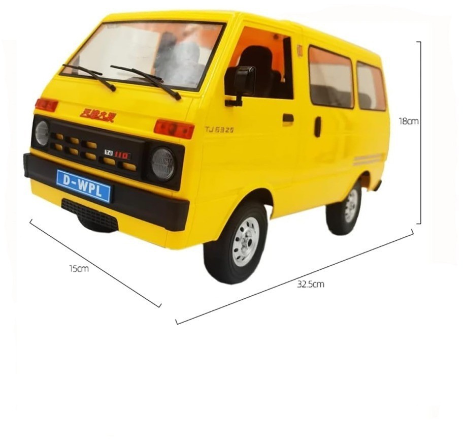 Радиоуправляемый минивэн WPL D-42 желтый, масштаб 1:10 (WPLD-42-YELLOW)