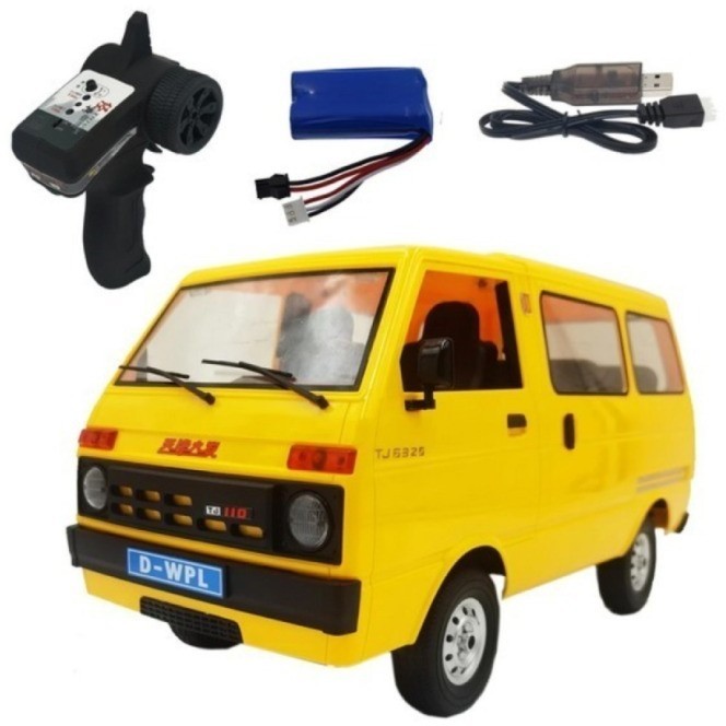 Радиоуправляемый минивэн WPL D-42 желтый, масштаб 1:10 (WPLD-42-YELLOW)