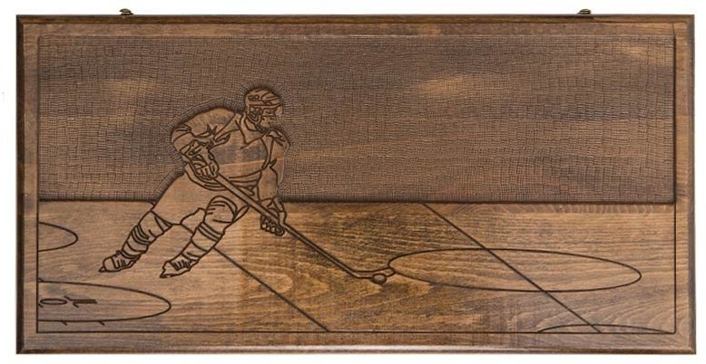 Нарды резные "Хоккей", Ustyan (28840)