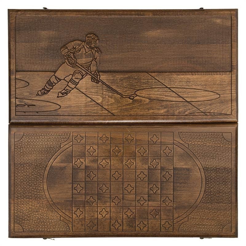 Нарды резные "Хоккей", Ustyan (28840)