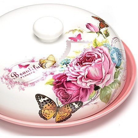 Блюдо для блинов с крышкой Батерфляй LORAINE 26235 (26409)