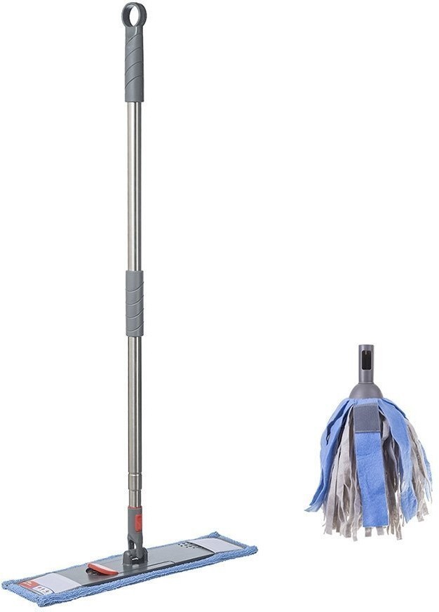 Набор из швабры с телескопической ручкой 160 см и сменной насадки из вискозы bucket (72130)
