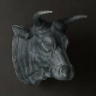 Голова быка 4059, металл, Antique grey, RESTORATION HARDWARE