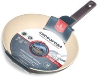 Сковорода с антипригарным покрытием pfluon marble, 26*5 см Agness (902-102)