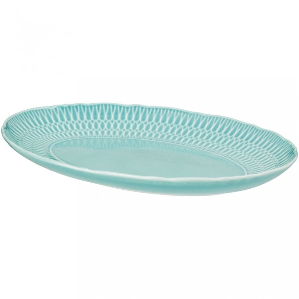 Блюдо овальное "софия голубая" 24*17 см мал.уп.=6шт без упак. Cmielow (676-120)