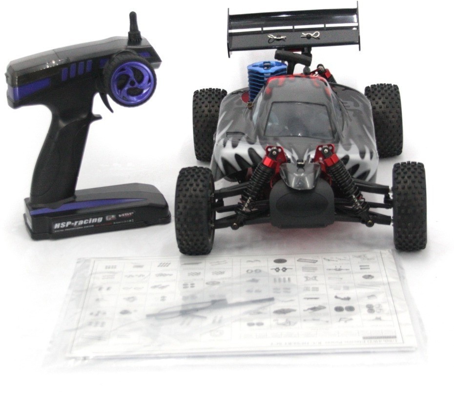 Радиоуправляемая багги HSP BackWash с ДВС Nitro 4WD 1:10 2.4G (94166-STS01)