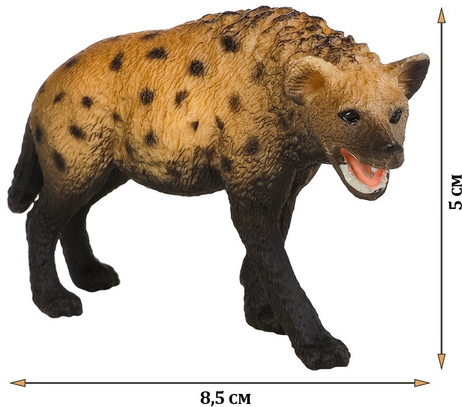 Набор фигурок животных серии "Мир диких животных": гиена, антилопа, бородавочник, белка, медведь с медвежонком (набор из 6 фигурок) (MM211-221)
