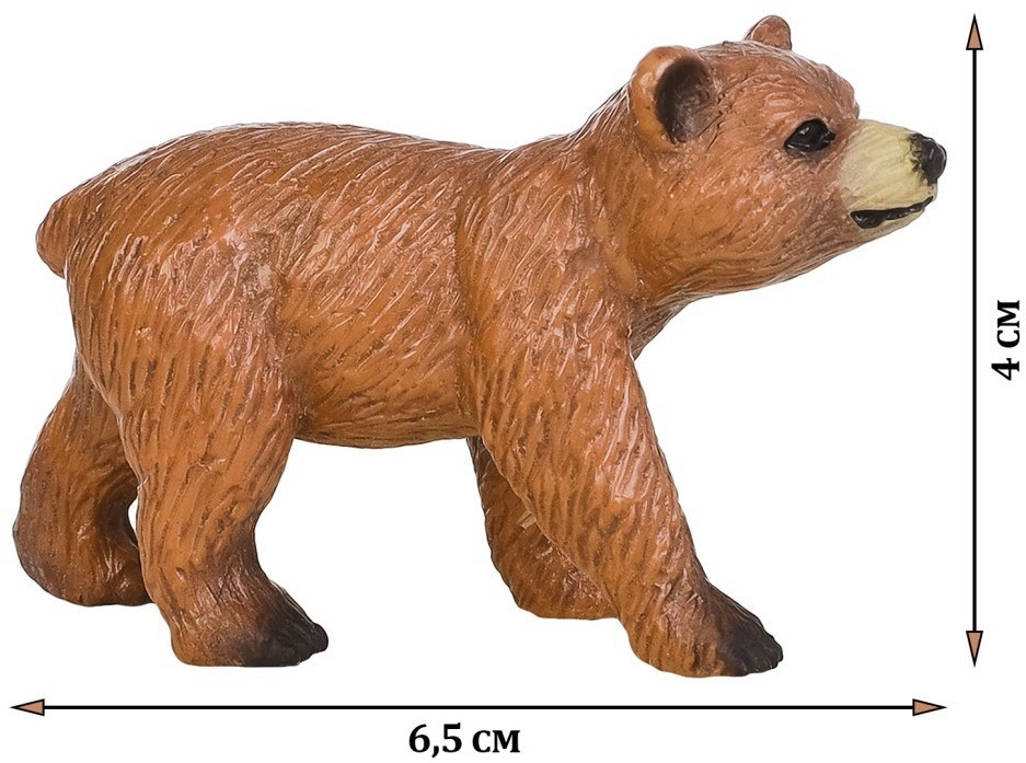 Набор фигурок животных серии "Мир диких животных": гиена, антилопа, бородавочник, белка, медведь с медвежонком (набор из 6 фигурок) (MM211-221)