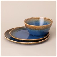 Набор посуды обеденный на 4 пер. 12 пр. синий Lefard (191-305)