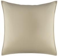 Набор наволочек из стираного перкаля бежево-серого цвета из коллекции essential, 70х70 см (77742)