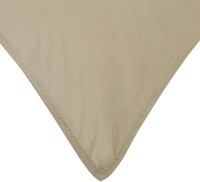 Набор наволочек из стираного перкаля бежево-серого цвета из коллекции essential, 70х70 см (77742)