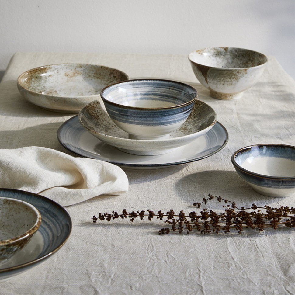 Тарелка 21475, 22 см, фарфор, blue/white, TOKYO DESIGN