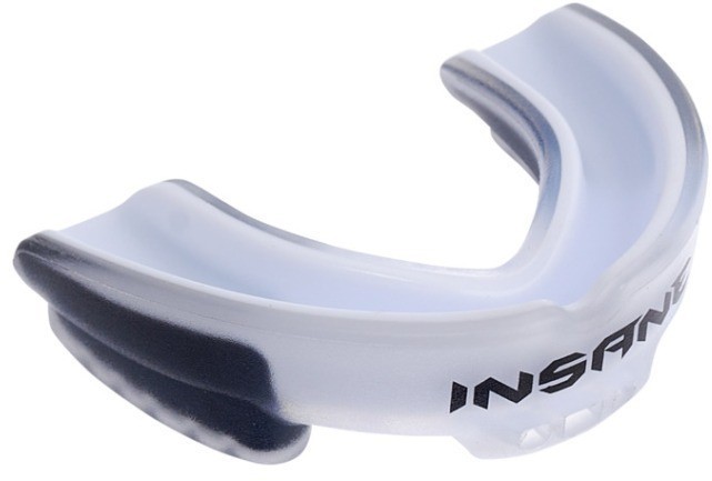 Капа 1-челюстная INSANE LYNX, ЭВА, белый/черный, взрослый (2101031)