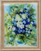Картина Натюрморт Дыхание июня с кристаллами Swarovski (1627)