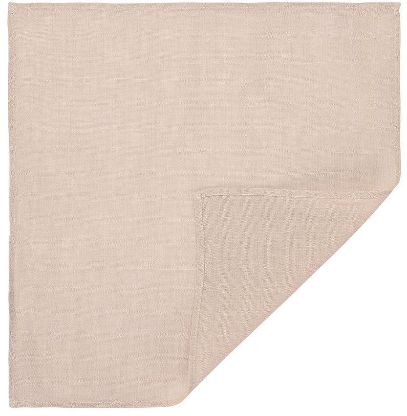 Салфетка сервировочная из стираного льна бежевого цвета из коллекции essential, 45х45 см (73766)