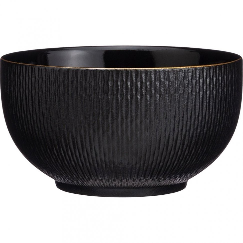 Салатник bronco "crocus" 15*8 см 850 мл черный Bronco (263-1052)