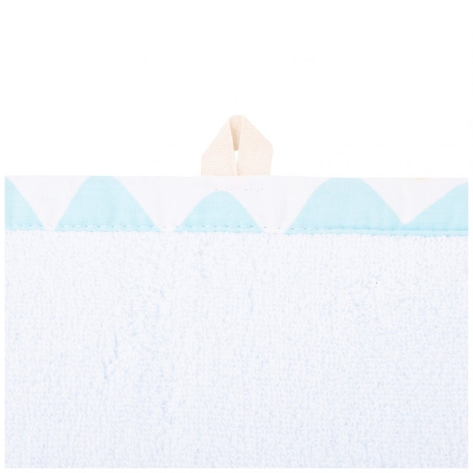 Полотенце махровое "шибби шик" 30х50см ,голубой, 100%хлопок SANTALINO (850-460-39)