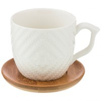 Кофейный набор lefard &quot;native&quot; на 6 пер. 12пр. 150 мл на подставке 34,5*20*8 см (587-137)