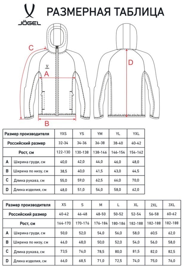 Худи на молнии JOGEL ESSENTIAL Athlete Hooded FZ Jacket, темно-синий (2130811)