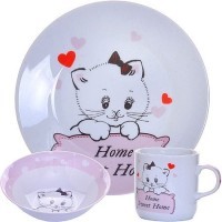 Детский набор посуды Котенок LORAINE (30549)