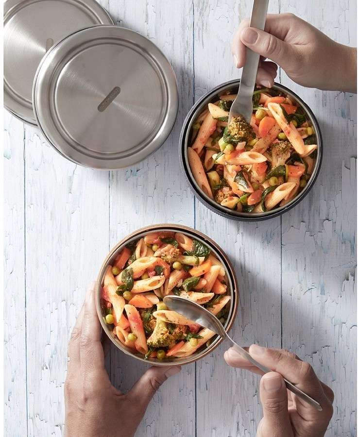 Ланч-бокс glass lunch pot, 600 мл, серый (67616)