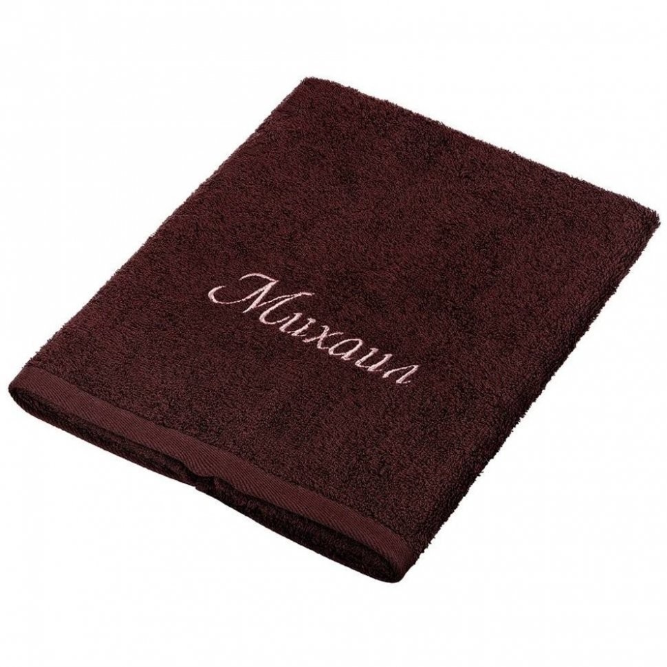 Полотенце махровое 50*90см "михаил" , 100% хлопок , коричневый SANTALINO (850-111-17)